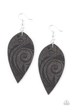 Load image into Gallery viewer, Paparazzi Accessories Groovy Grove Black Earrings