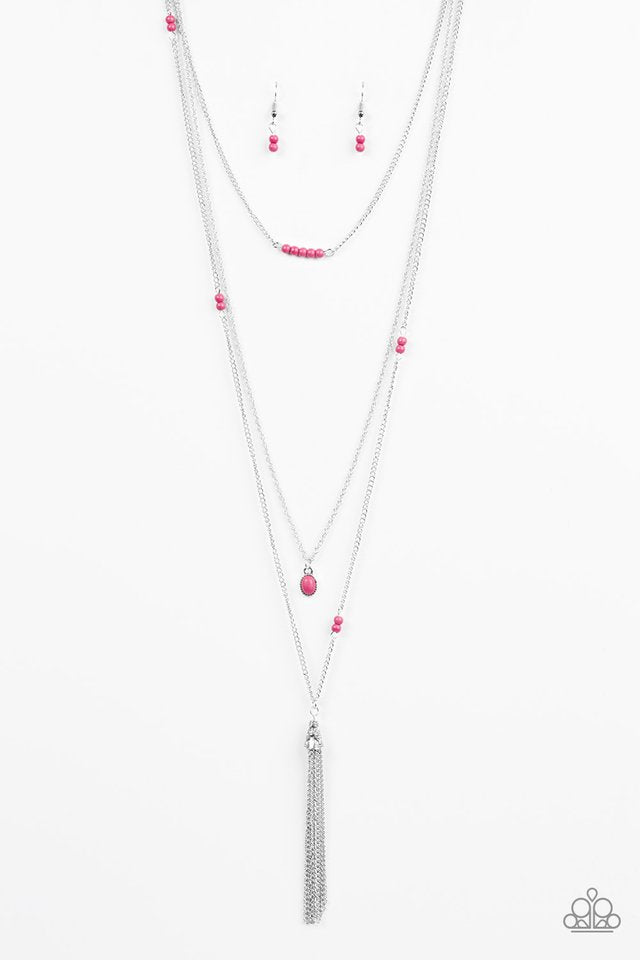 Paparazzi Accessories SANDSTONE Castles - Pink