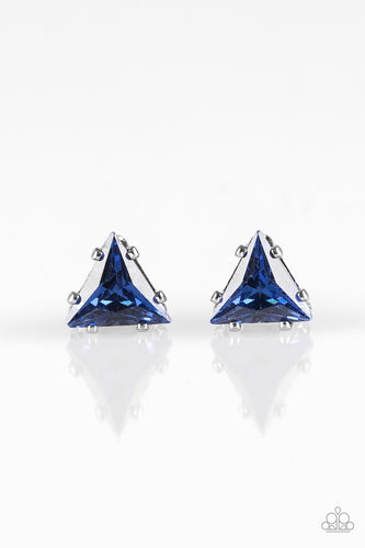 Prismatic Shine - Blue Post Earrings