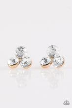 Load image into Gallery viewer, Paparazzi Accessories Everything Must GLOW!- Gold Post Earrings
