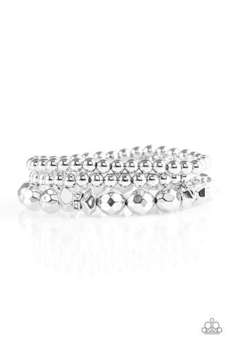 Paparazzi Accessories A Haute Mess Silver Bracelet