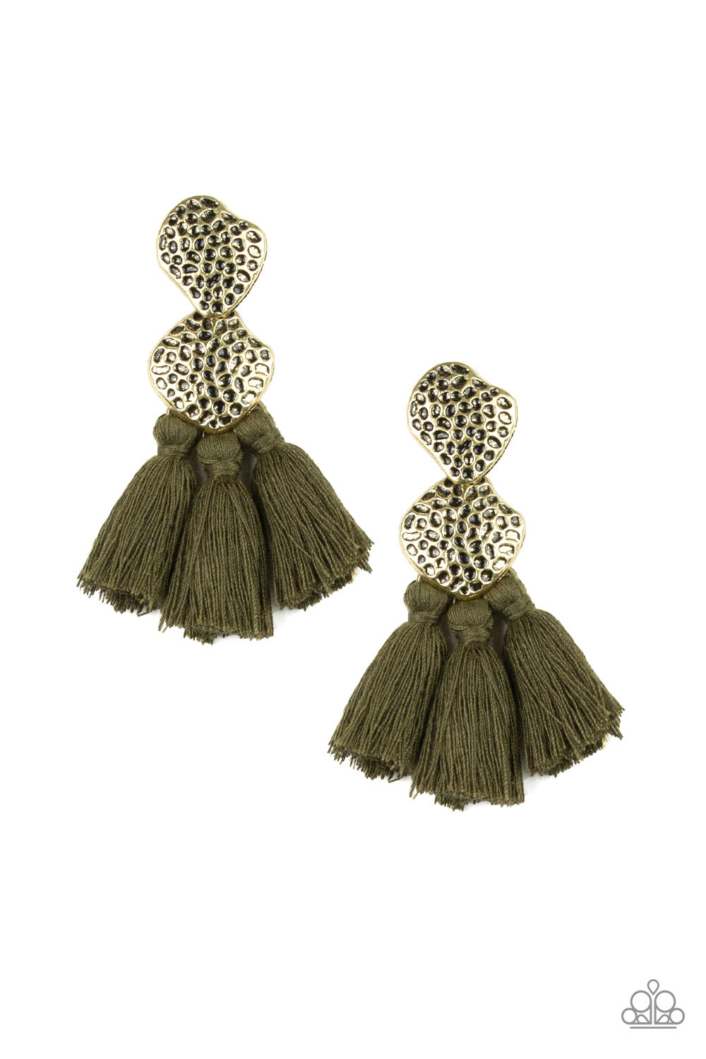 Paparazzi Accessories-Tenacious Tassel - Green