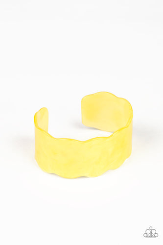 Paparazzi Accessories Retro Ruffle - Yellow